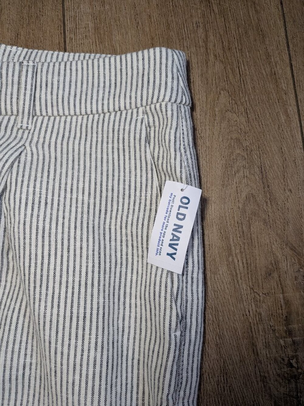 NWT Old Navy Womens High-Waisted Linen-Blend Pleated Front Pants Size XL Tall - Picture 3 of 11